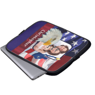 Patriotische American Icon Fotovorlage Laptopschutzhülle