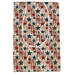 Patriotische Americana USA Feuerwerk Sterne 4. Jul Mittlere Geschenktüte