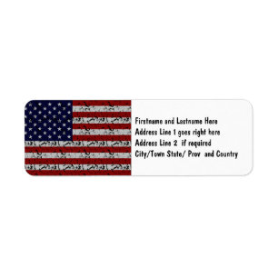 Patriotische Amerikaner USA-Flagge von Vereinigten