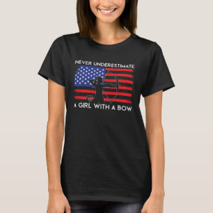 Patriotische Amerikanerin Archer T-Shirt