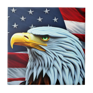 Patriotische Amerikanische Adler Dekorative Kerami Fliese