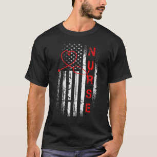 Patriotische amerikanische examinierte Krankenschw T-Shirt