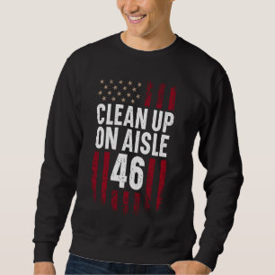Patriotische amerikanische Fahne Vintag sauber auf Sweatshirt