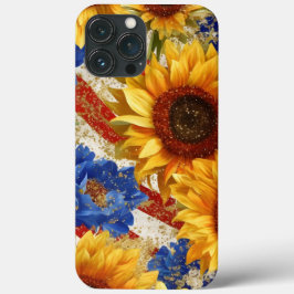 PATRIOTISCHE AMERIKANISCHE FLAGE UND SONNENBLUMEN Case-Mate iPhone HÜLLE