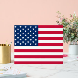 Patriotische amerikanische Flagge Akryllisches Zei Acrylschild