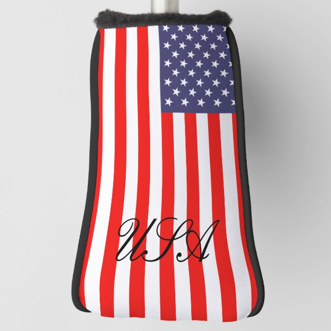 Patriotische Amerikanische Flagge angepasste Golf  Headcover (Rotieren 90)
