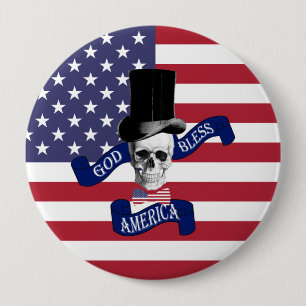 Patriotische amerikanische Flagge Button