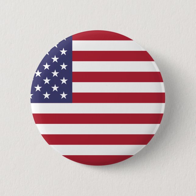 Patriotische amerikanische Flagge Button (Vorderseite)