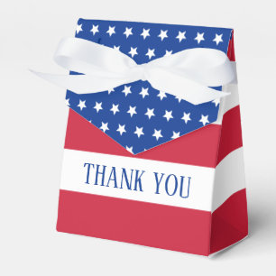 Patriotische amerikanische Flagge danken Ihnen Geschenkschachtel