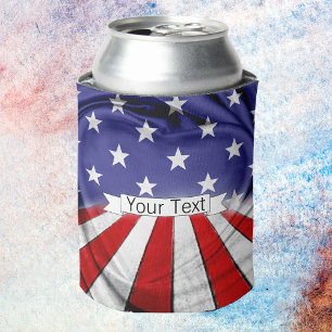 Patriotische amerikanische Flagge Dosenkühler