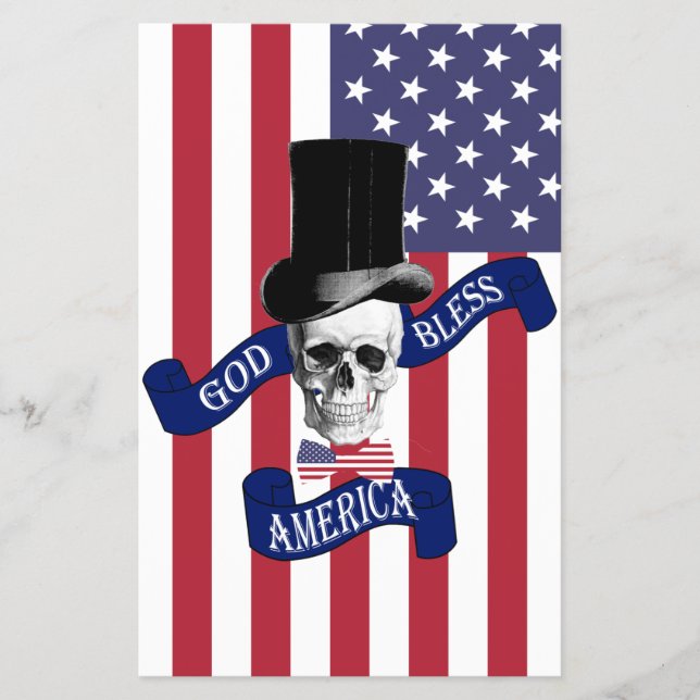 Patriotische amerikanische Flagge Flyer (Vorne)