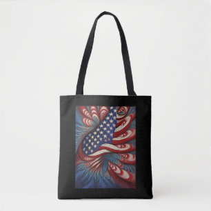 Patriotische amerikanische Flagge Fraktal