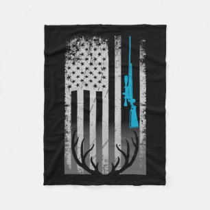 Patriotische amerikanische Flagge Funny Deer Junti Fleecedecke