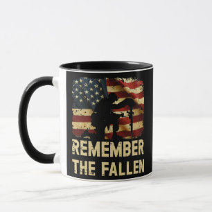 Patriotische amerikanische Flagge Gedenken an die Tasse