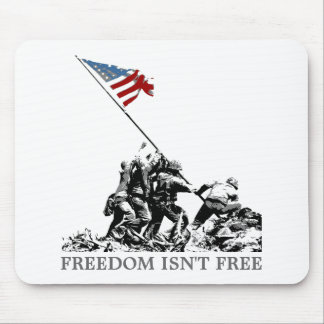 Patriotische amerikanische Flagge Iwojima Mousepad