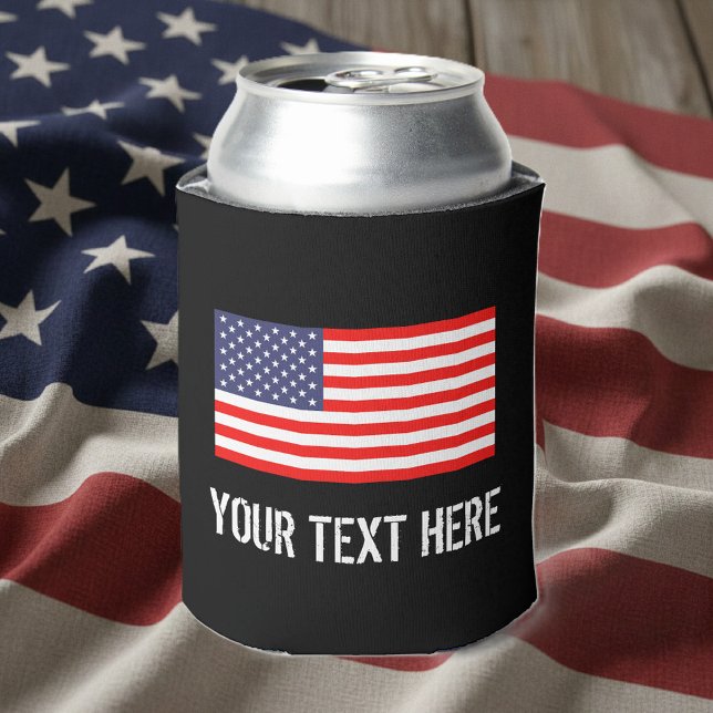 Patriotische amerikanische Flagge kann kühler werd Dosenkühler (usa flag can cooler)
