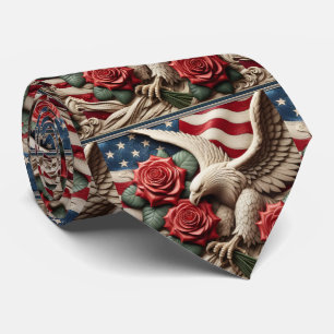 Patriotische amerikanische Flagge Krawatte