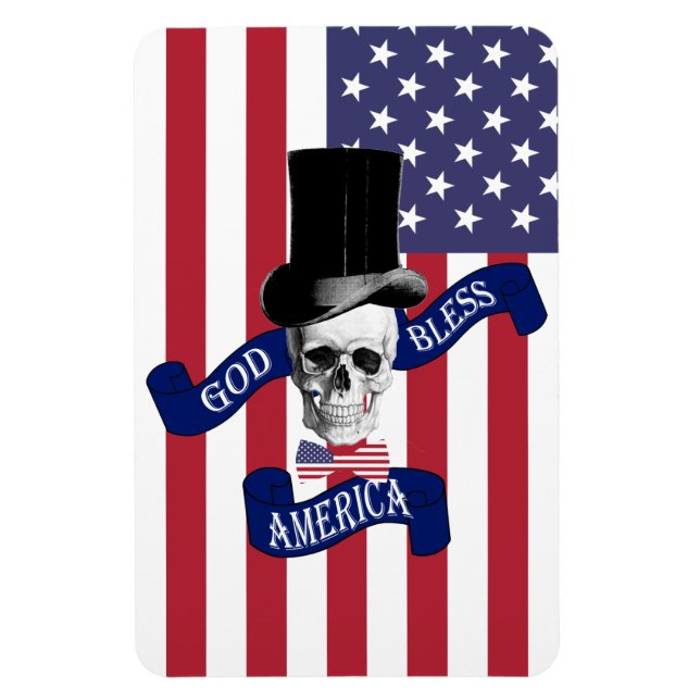 Patriotische amerikanische Flagge Magnet (Vertikal)