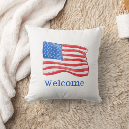 Patriotische Amerikanische Flagge Personalisiert Kissen