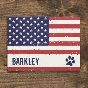 Patriotische Amerikanische Flagge Personalisierter Fußmatte