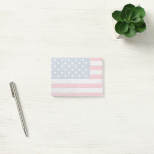 Patriotische amerikanische Flagge Post-it Klebezettel
