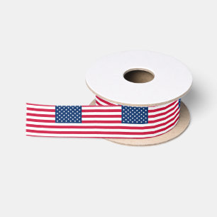 Patriotische amerikanische Flagge Satinband