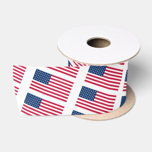 Patriotische amerikanische Flagge Satinband