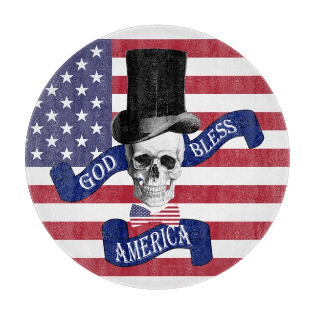 Patriotische amerikanische Flagge Schneidebrett (Vorderseite)