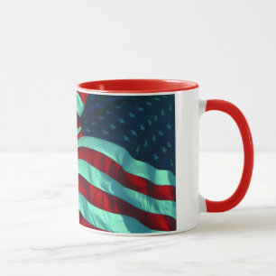 Patriotische amerikanische Flagge Tasse
