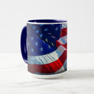 Patriotische amerikanische Flagge Tasse