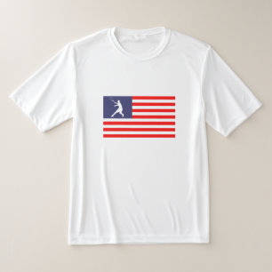 Patriotische amerikanische Flagge Tennis Shirt für