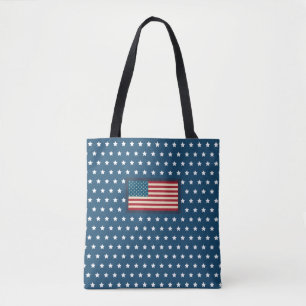 Patriotische amerikanische Flagge Tragetasche Gesc