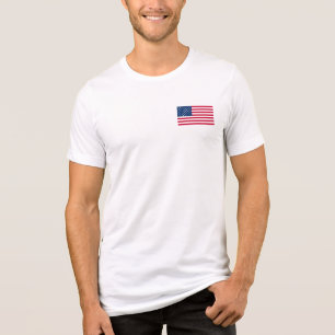 Patriotische amerikanische Flagge Tri-Blend Shirt