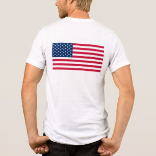 Patriotische amerikanische Flagge Tri-Blend Shirt