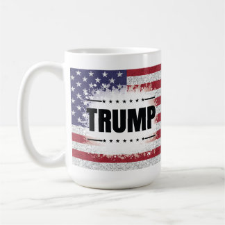 Patriotische amerikanische Flagge Trump Kaffeetasse