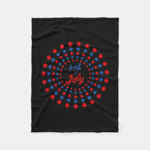 Patriotische amerikanische Flagge Unabhängigkeitst Fleecedecke