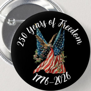 Patriotische amerikanische Flagge und Adler USA 25 Button