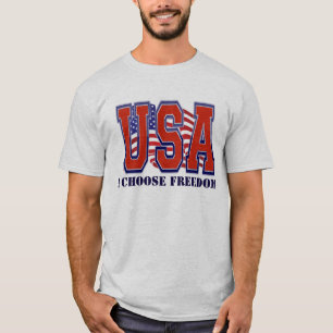 Patriotische amerikanische Flagge USA Ich wähle Fr T-Shirt