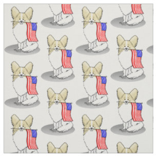 Patriotische amerikanische Flagge USA Papillon (Zi Stoff