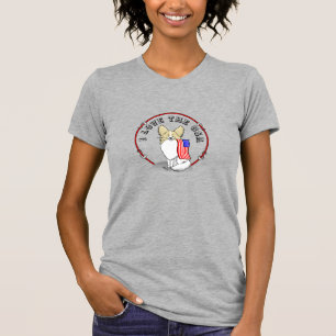 Patriotische amerikanische Flagge USA Papillon (Zi T-Shirt