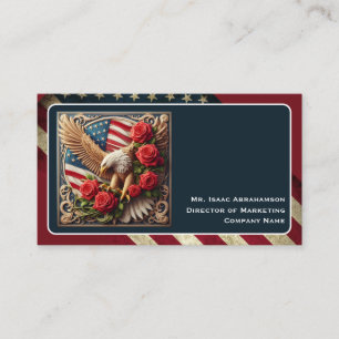 Patriotische amerikanische Flagge Visitenkarte