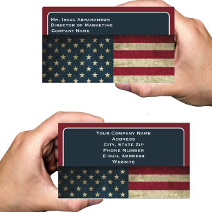 Patriotische amerikanische Flagge Visitenkarte