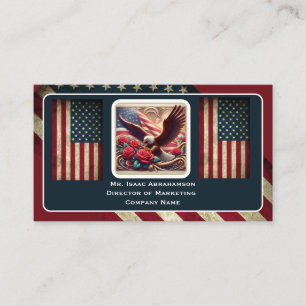 Patriotische amerikanische Flagge Visitenkarte
