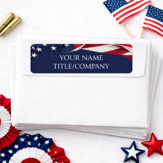 Patriotische amerikanische Flaggen Firmenname