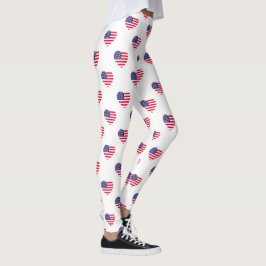 Patriotische amerikanische Flaggen Leggings