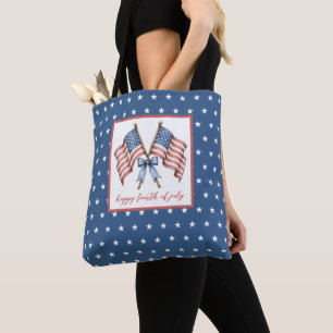 Patriotische amerikanische Flaggen zum vierten Jul