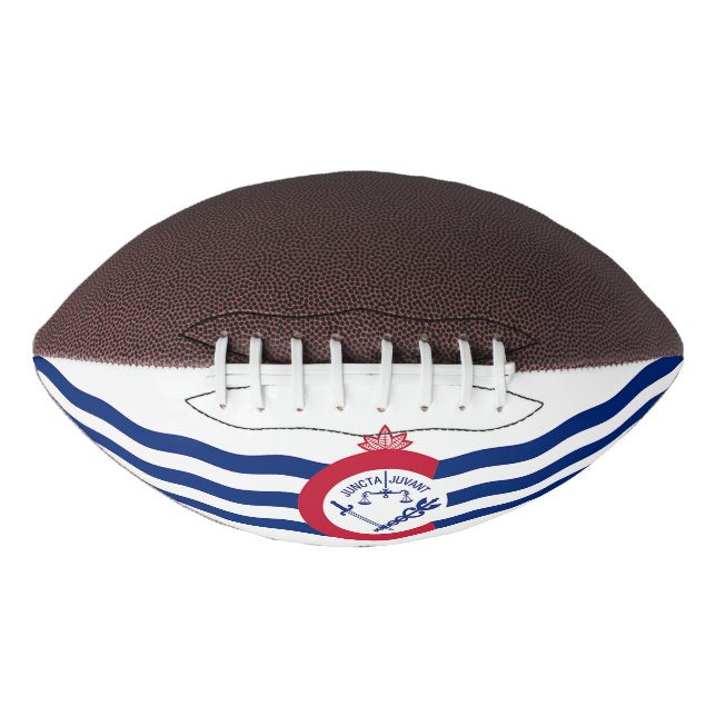 Patriotische amerikanische Fußballflagge Cincinnat Football (Vorderseite)