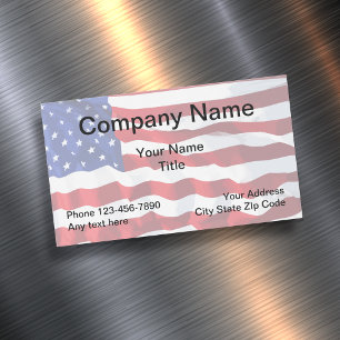 Patriotische amerikanische Geschäfts-Magnete Magnetische Visitenkarte