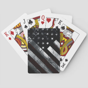 Patriotische amerikanische Industrieflagge Spielkarten