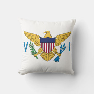 Patriotische Amerikanische Jungferninseln-Flagge Kissen